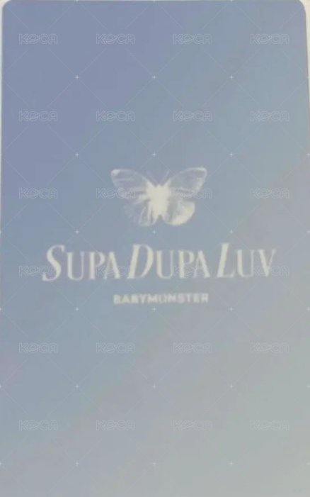 SUPA DUPA LUV Ver.B 隨機卡  背面