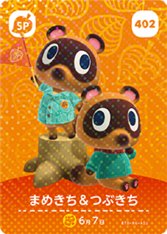 動物森友會 第五彈 402 豆狸&粒狸 amiibo 