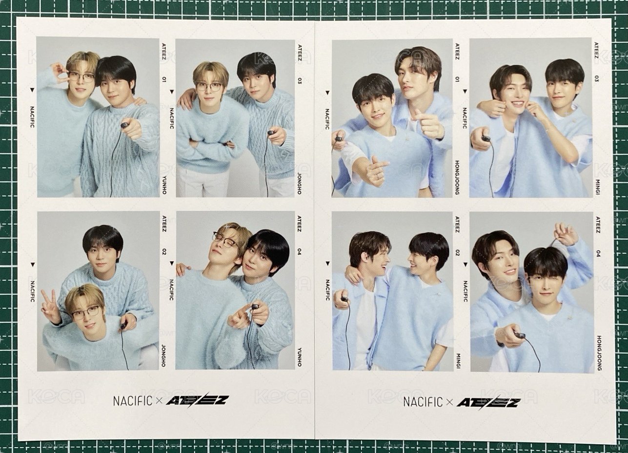 ATEEZ nacific 人生四格 弘中 潤浩 旼琦 鍾浩 2張