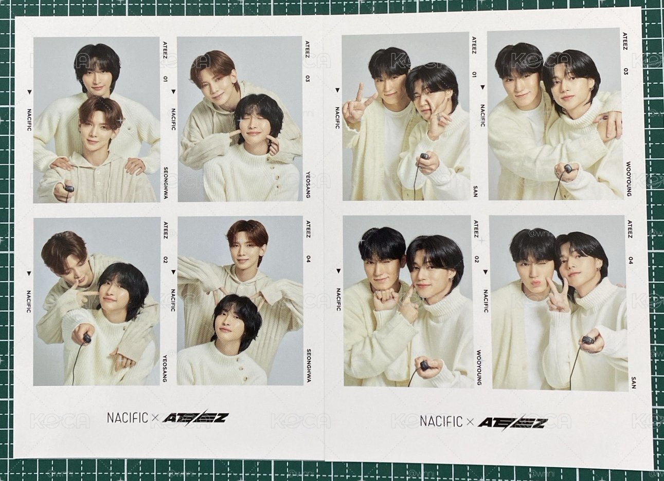ATEEZ nacific 人生四格 星尚 雨傘 2張