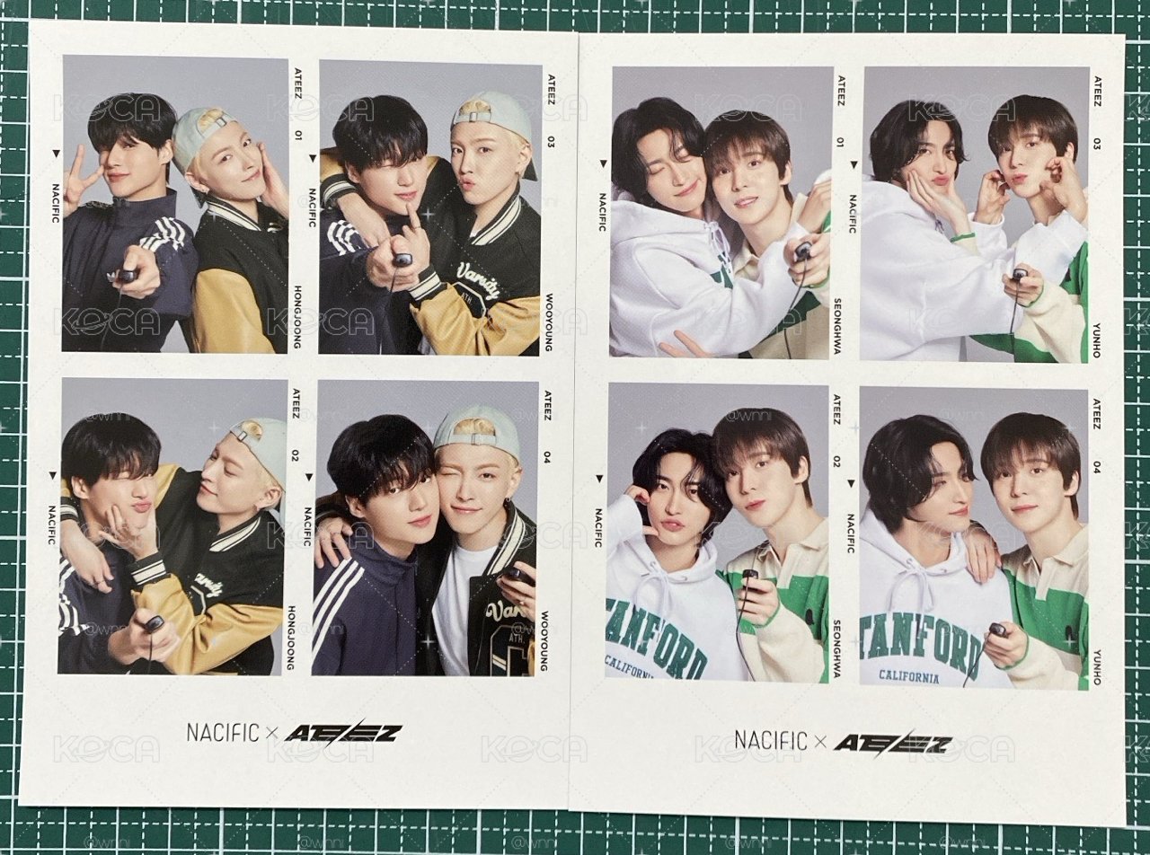 ATEEZ nacific 人生四格 中榮 星潤2張
