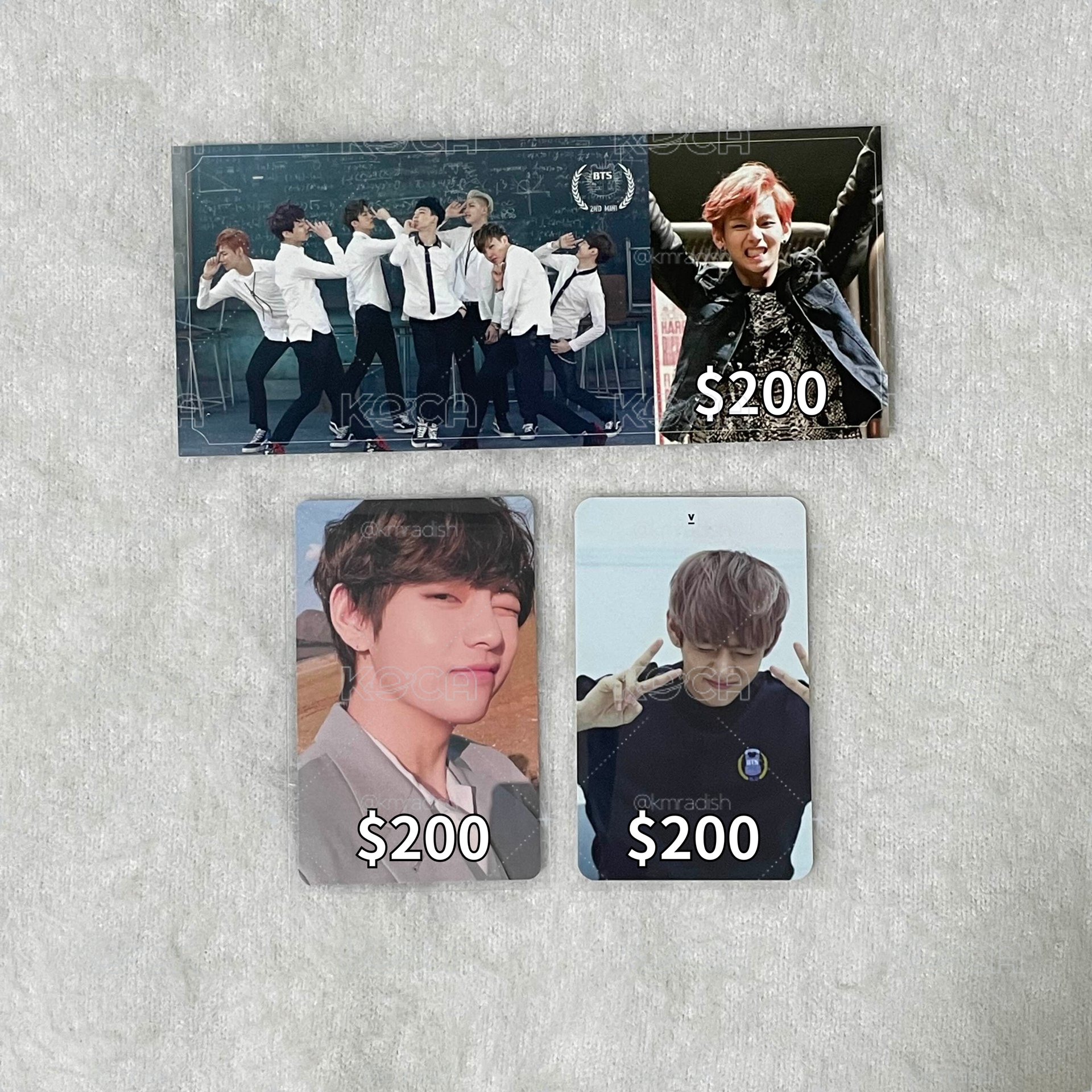 BTS 金泰亨小卡 V