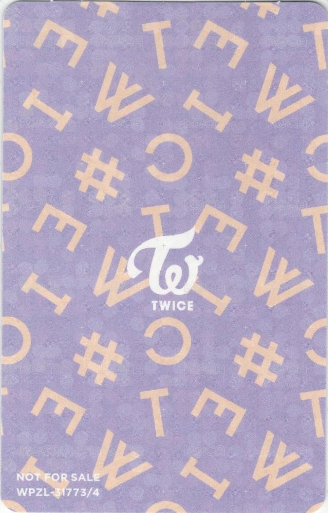 #TWICE3 JPN BEST ALBUM 專輯卡 #TWICE2 復刻版 背面