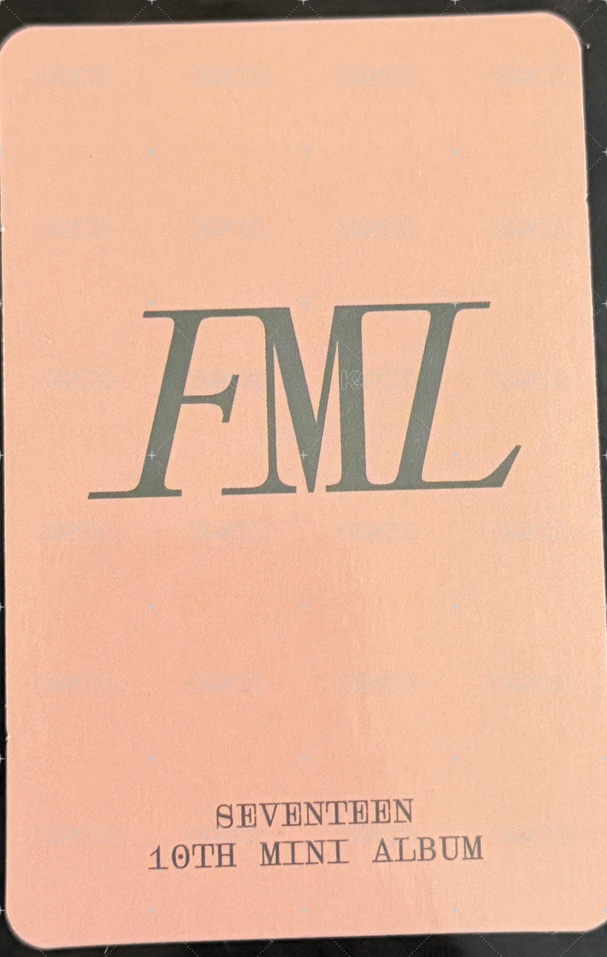 MINI10 yzy 2.0 特典卡  背面