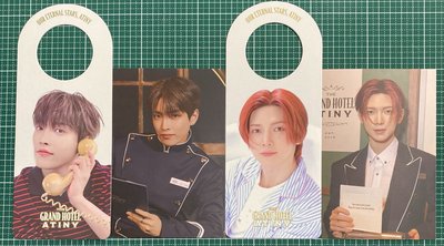 ATEEZ 六期會員禮 門把吊牌 明信片 弘中 呂尚