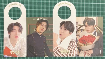 ATEEZ 六期會員禮 門把吊牌 明信片 旼琦 鍾浩