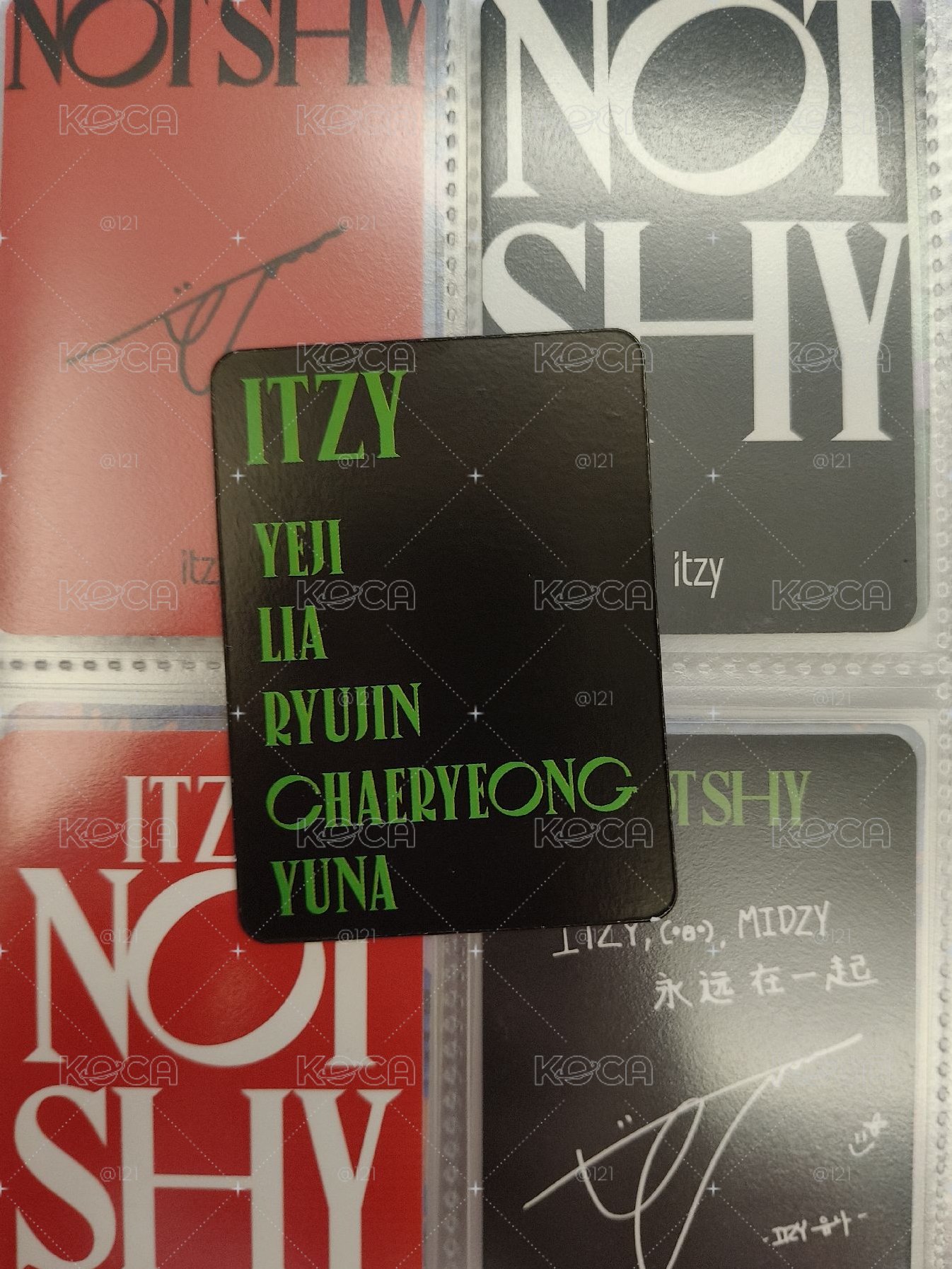 ITZY NOT SHY MMT FC 團卡