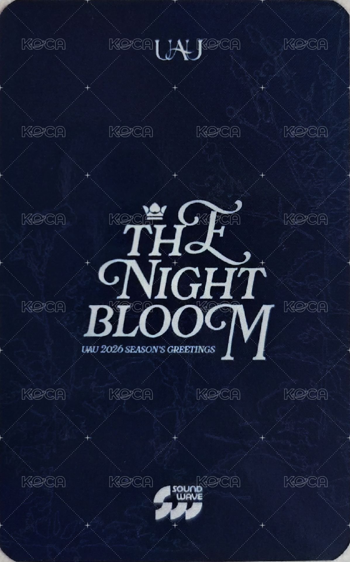 2026SG年曆 sw 預購 特典卡  背面