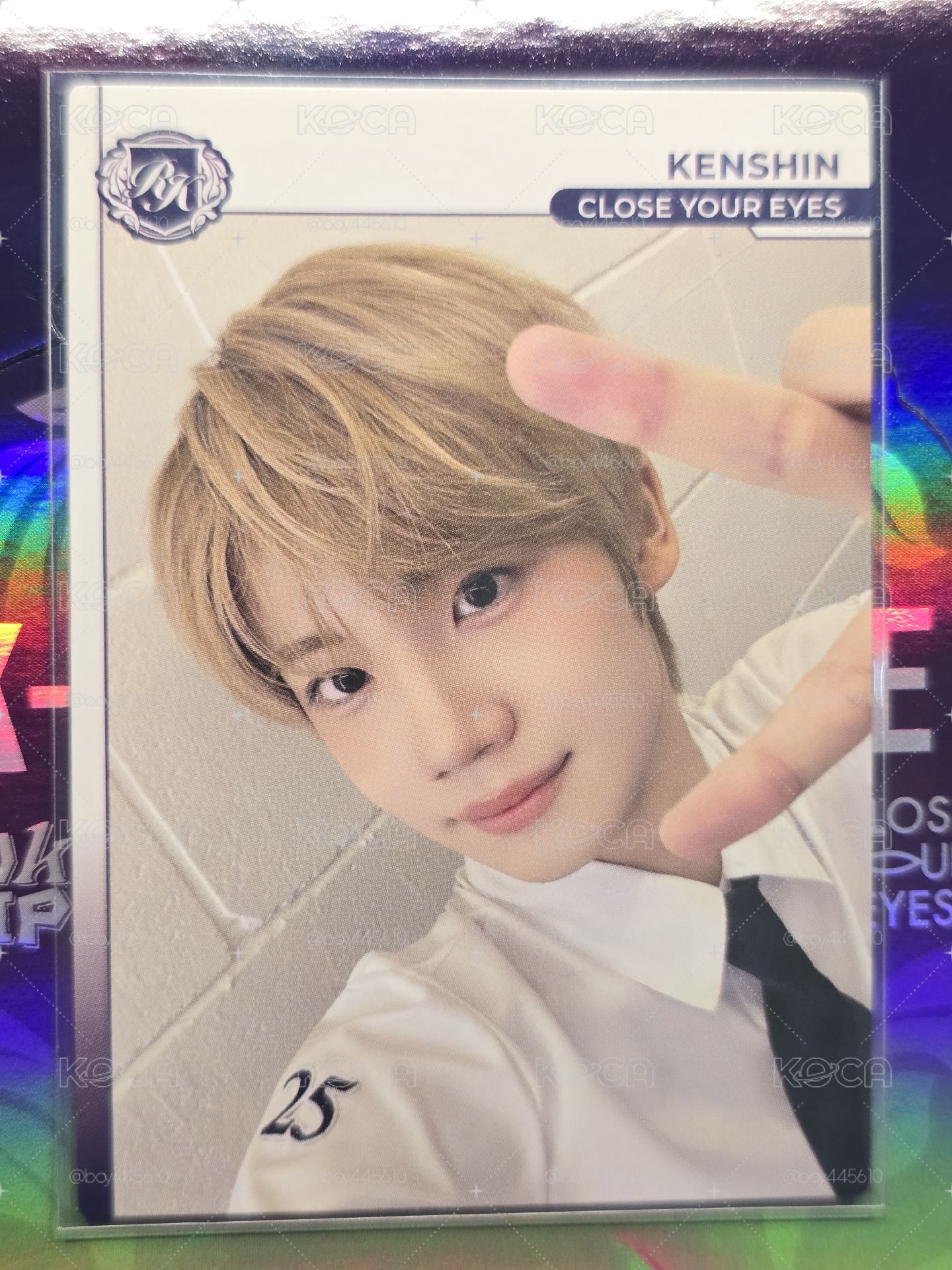 CLOSE YOUR EYES TELECA KENSHIN 收藏卡
