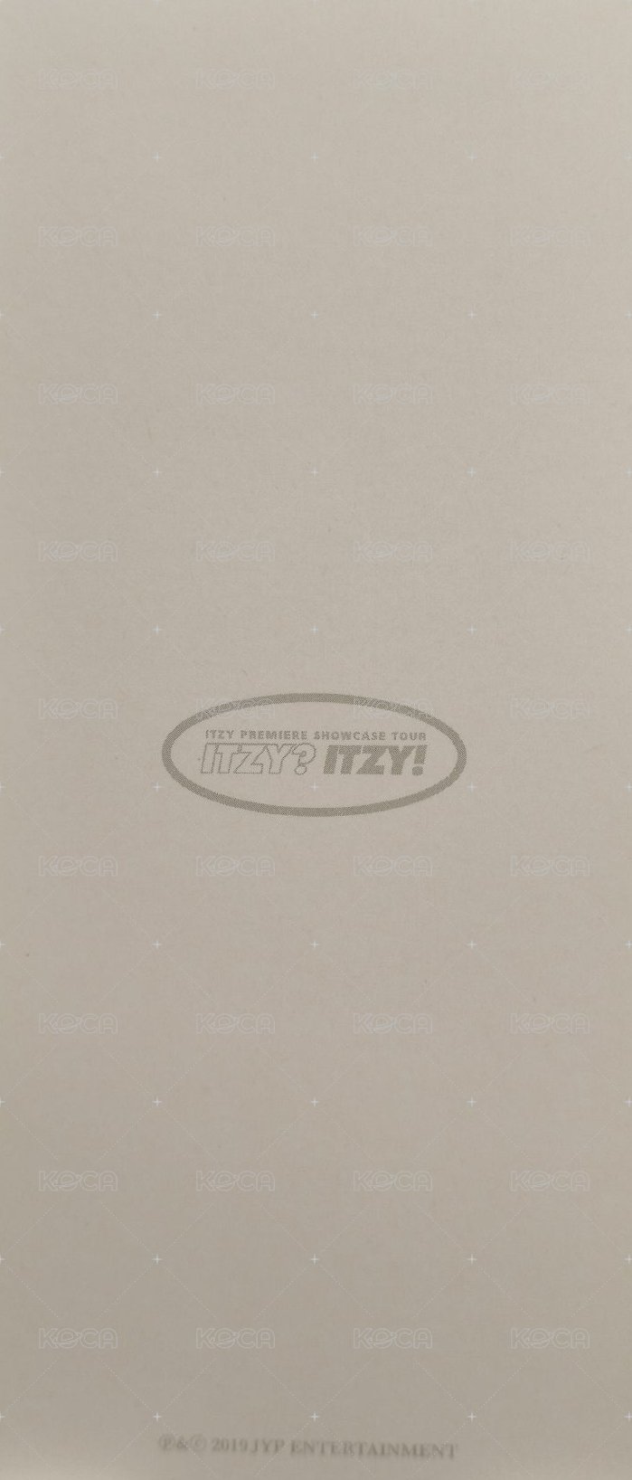 IT'z ICY 周邊卡 showcase 背面