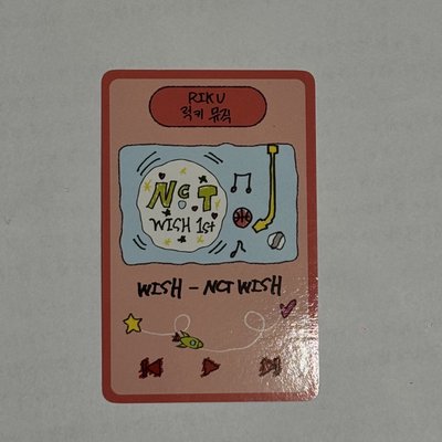 NCT WISH小卡 賣場2-Riku🐈‍⬛