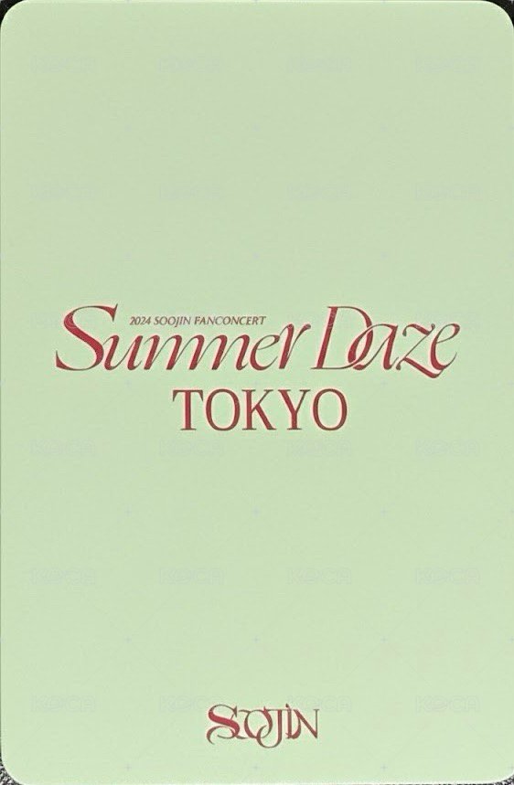 24’亞巡 日本場週 隨機卡  背面