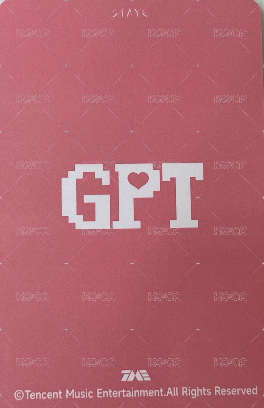 星光卡 GPT 一星莎 背面