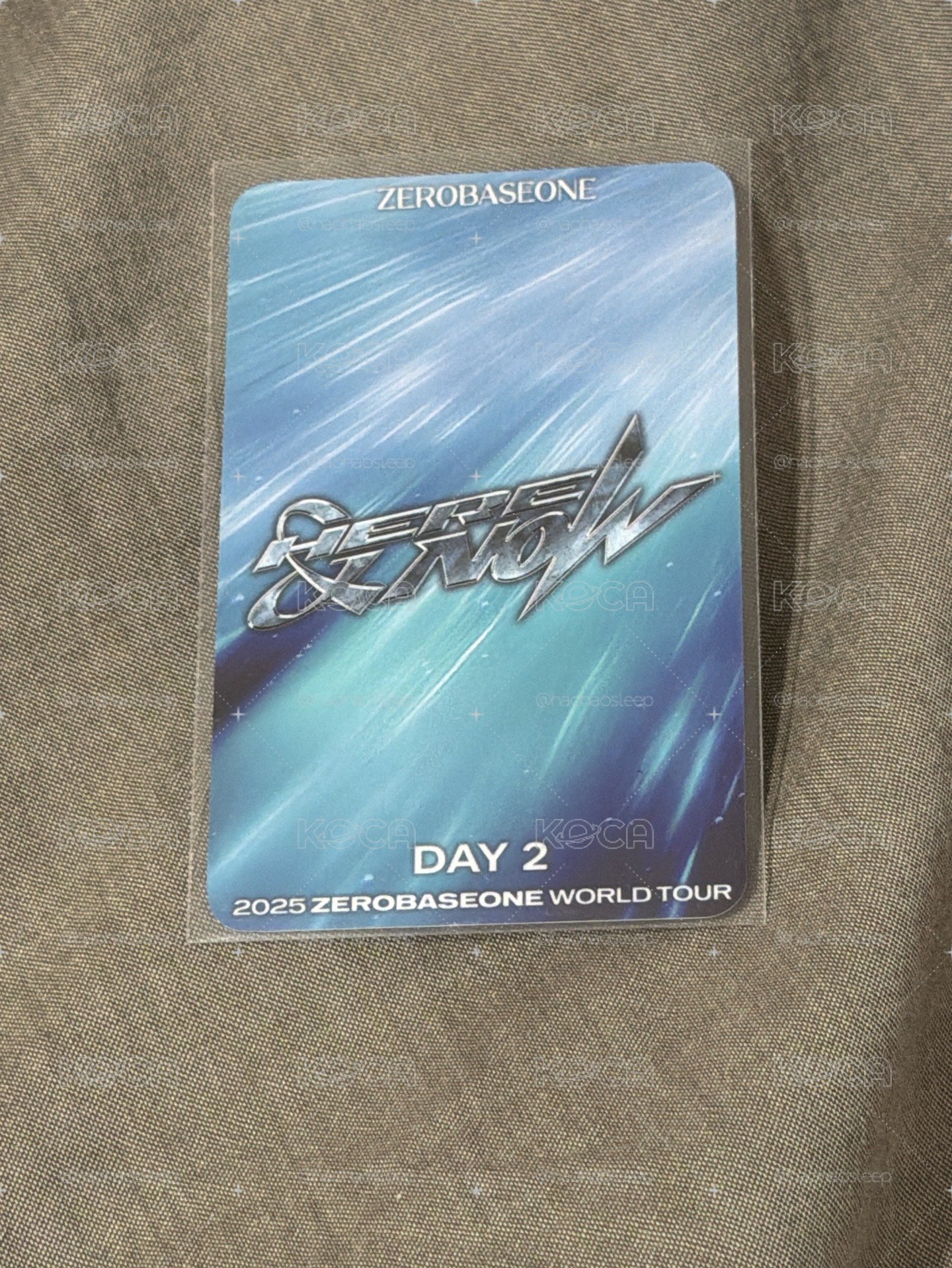 章昊 首爾 day2 入場卡
