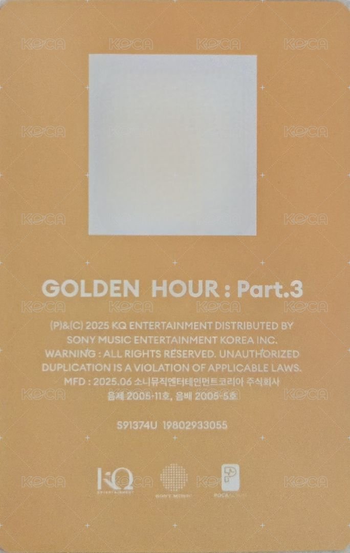 GH3 專輯卡 POCA QR 背面