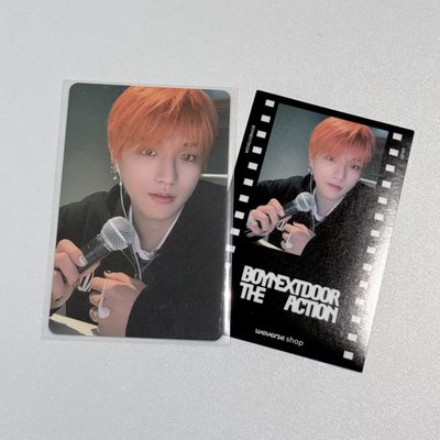 The Action WEVERSE 特典卡含貼紙