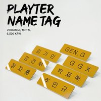 GGX/選手姓名 別針襟章 