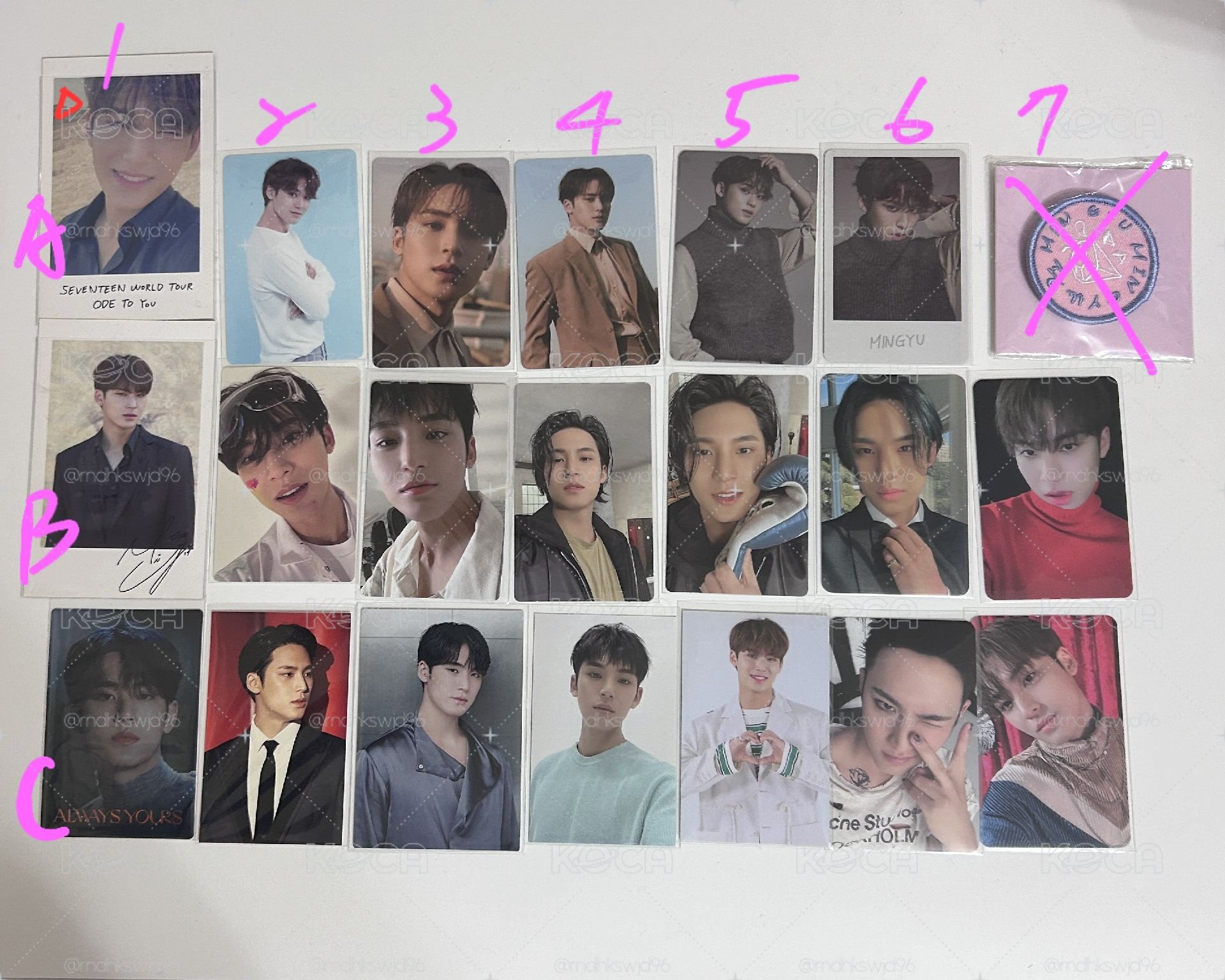 Mingyu 金珉奎小卡專區