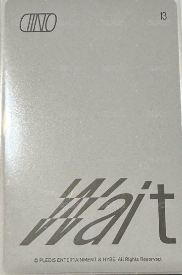 Wait wvs 隨機卡  背面