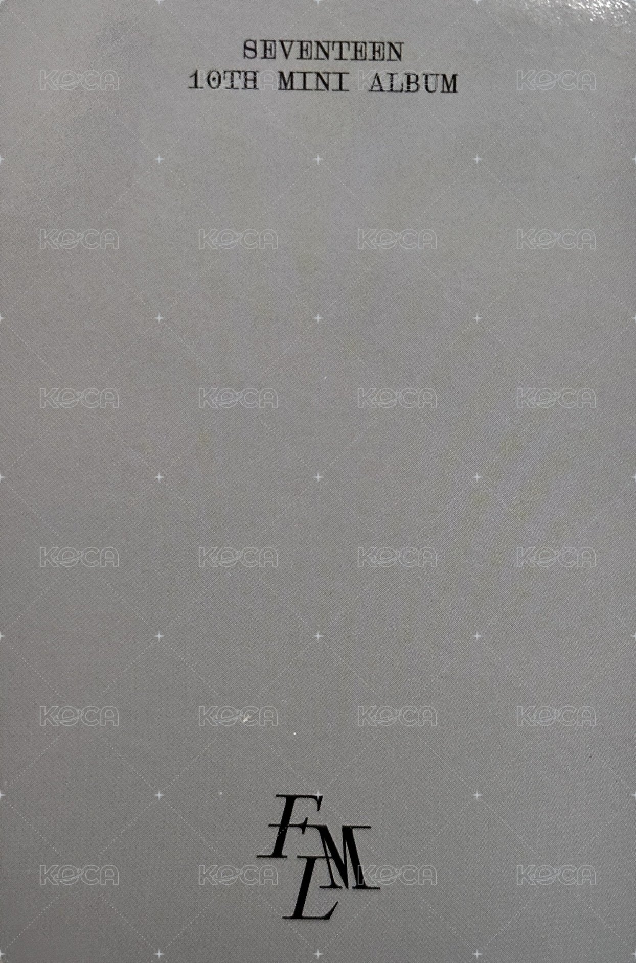 MINI10 target 特典卡  背面