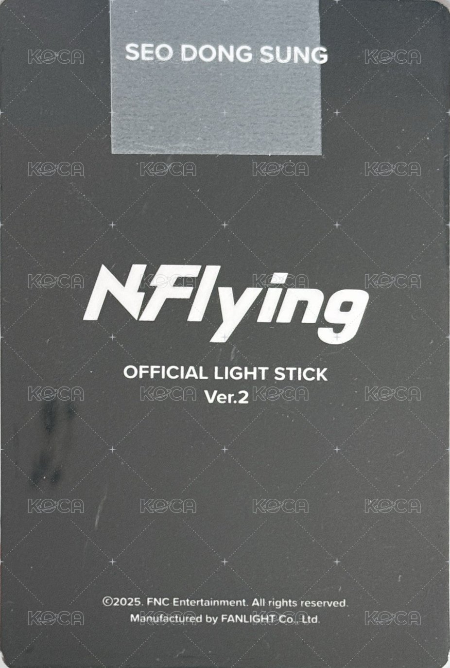 2.0手燈卡 周邊卡 手燈卡 背面