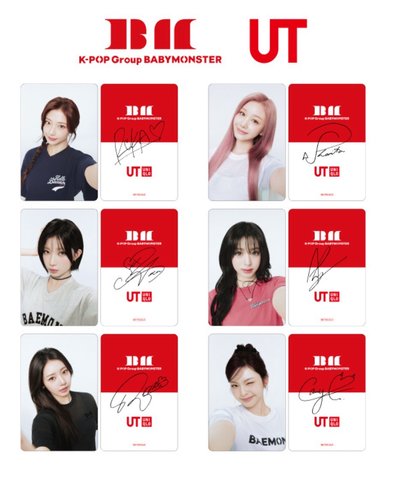 babymonster UNIQLO代言小卡