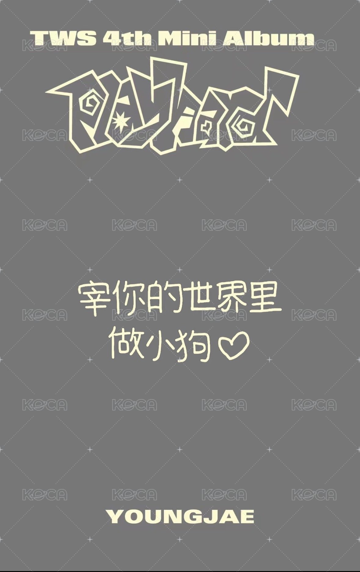 Play Hard yzy 4.0 簽售卡  背面