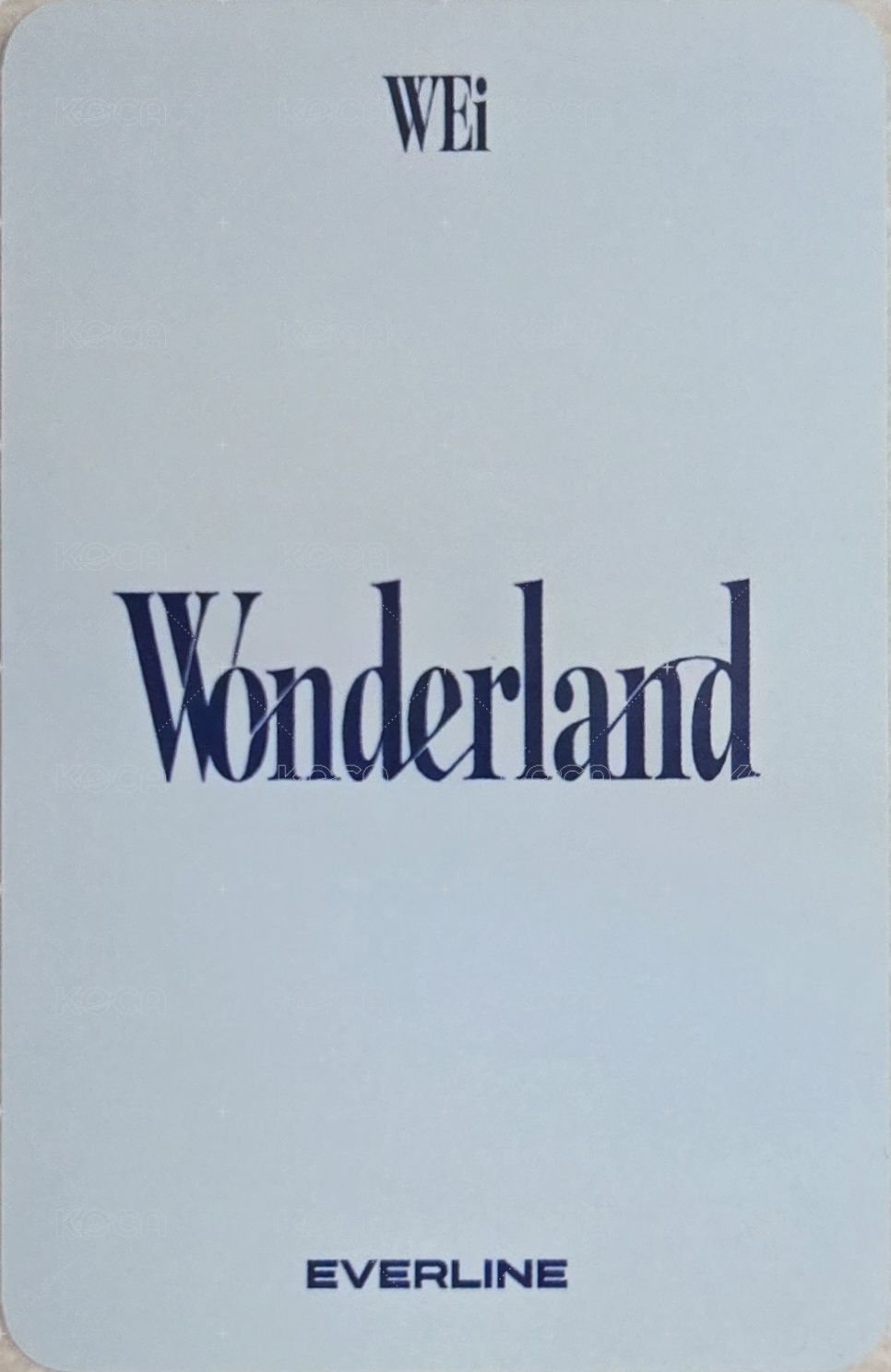 迷你八輯 el 線上5.0 簽售卡 肥皂泡泡ver. 背面