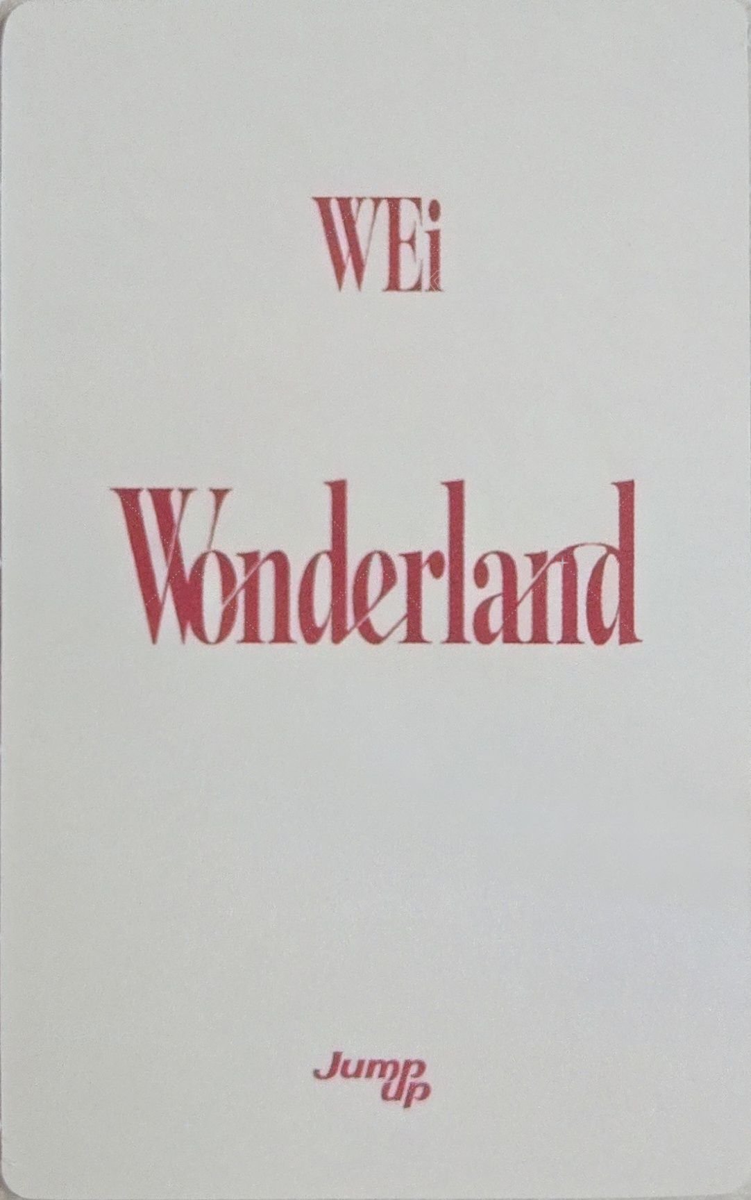 迷你八輯 ju 線上8.0 簽售卡 手套ver. 背面