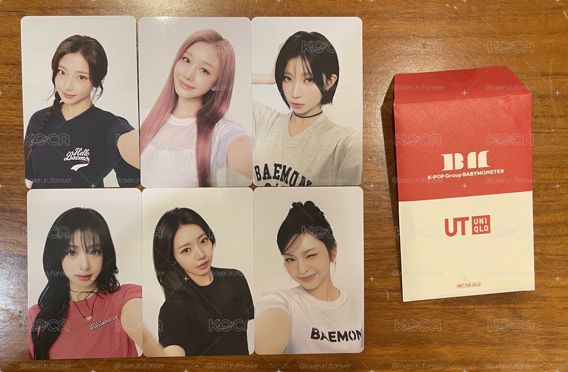 BABYMONSTER UNIQLO代言卡