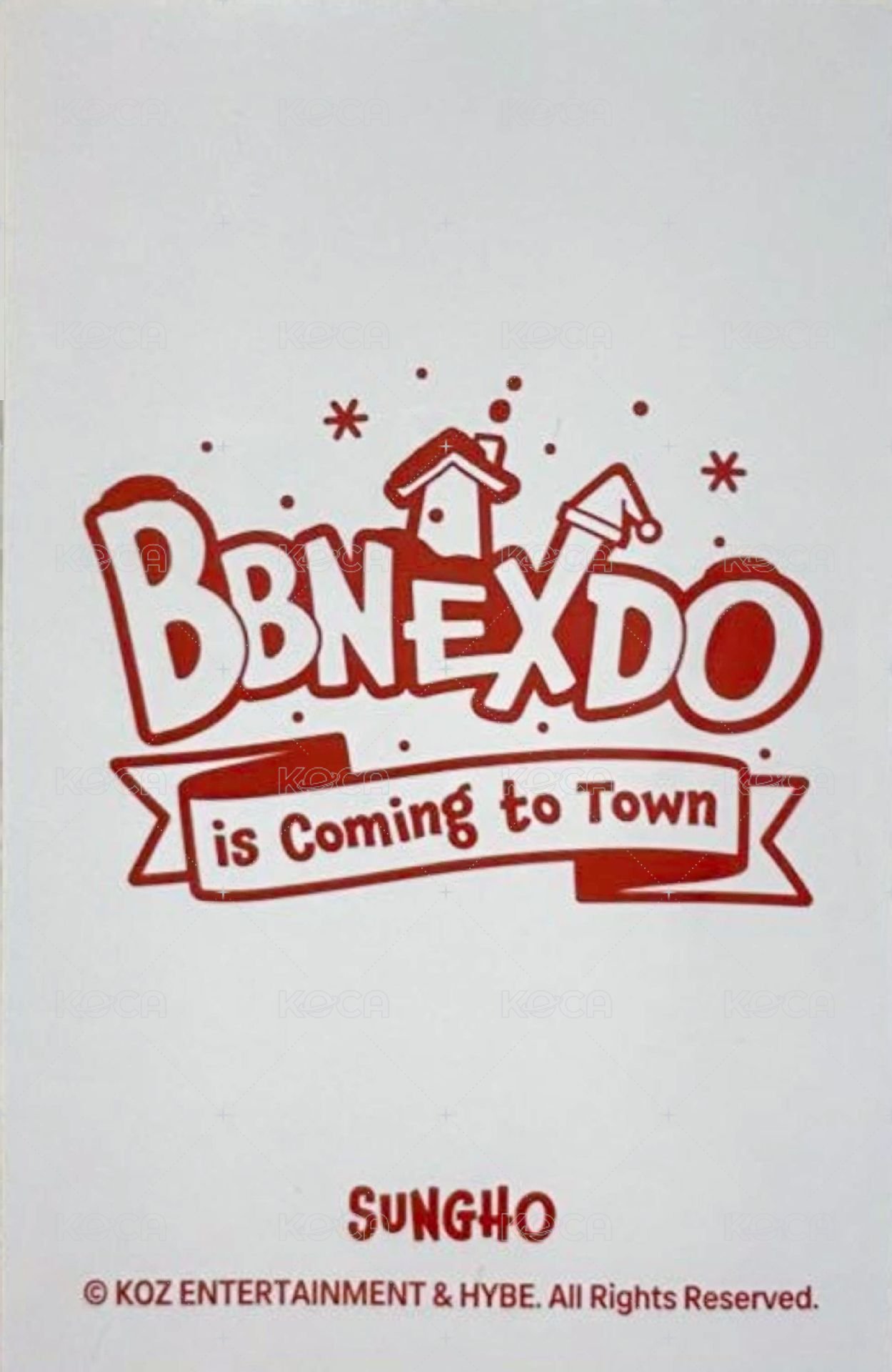 BBNEXDO 聖誕快閃線下 滿額卡  背面