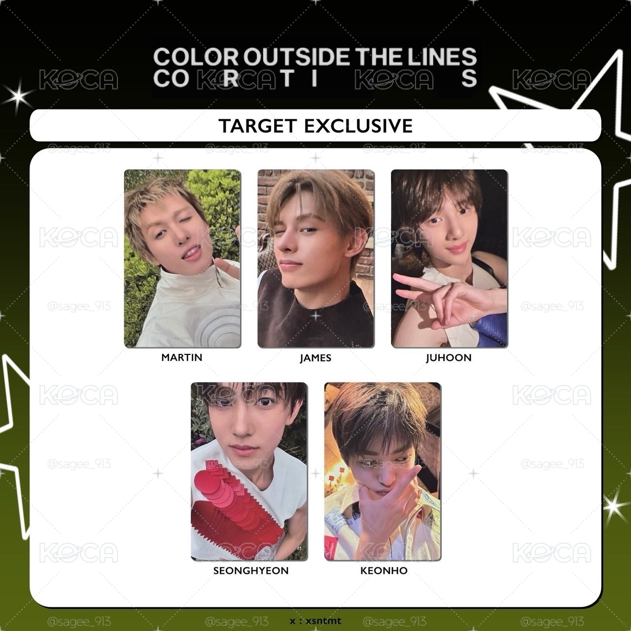 MARTINCOLOR OUTSIDE THE LINES小卡】CORTIS TARGET未拆專（隨機版本