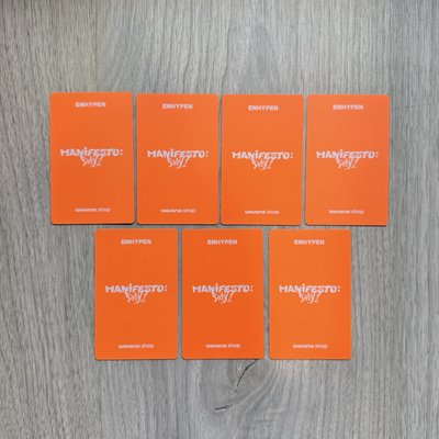 ENHYPEN 正規一 NAVER直播卡