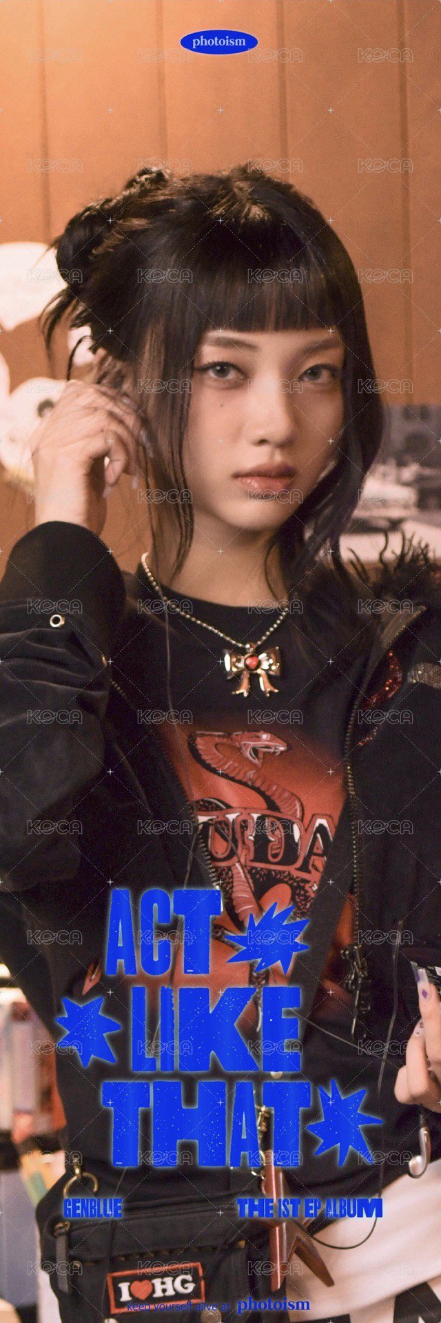 ACT LIKE THAT photoism 人生四格卡  背面