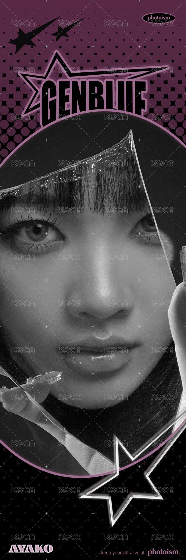 MIRROR photoism 人生四格卡  背面