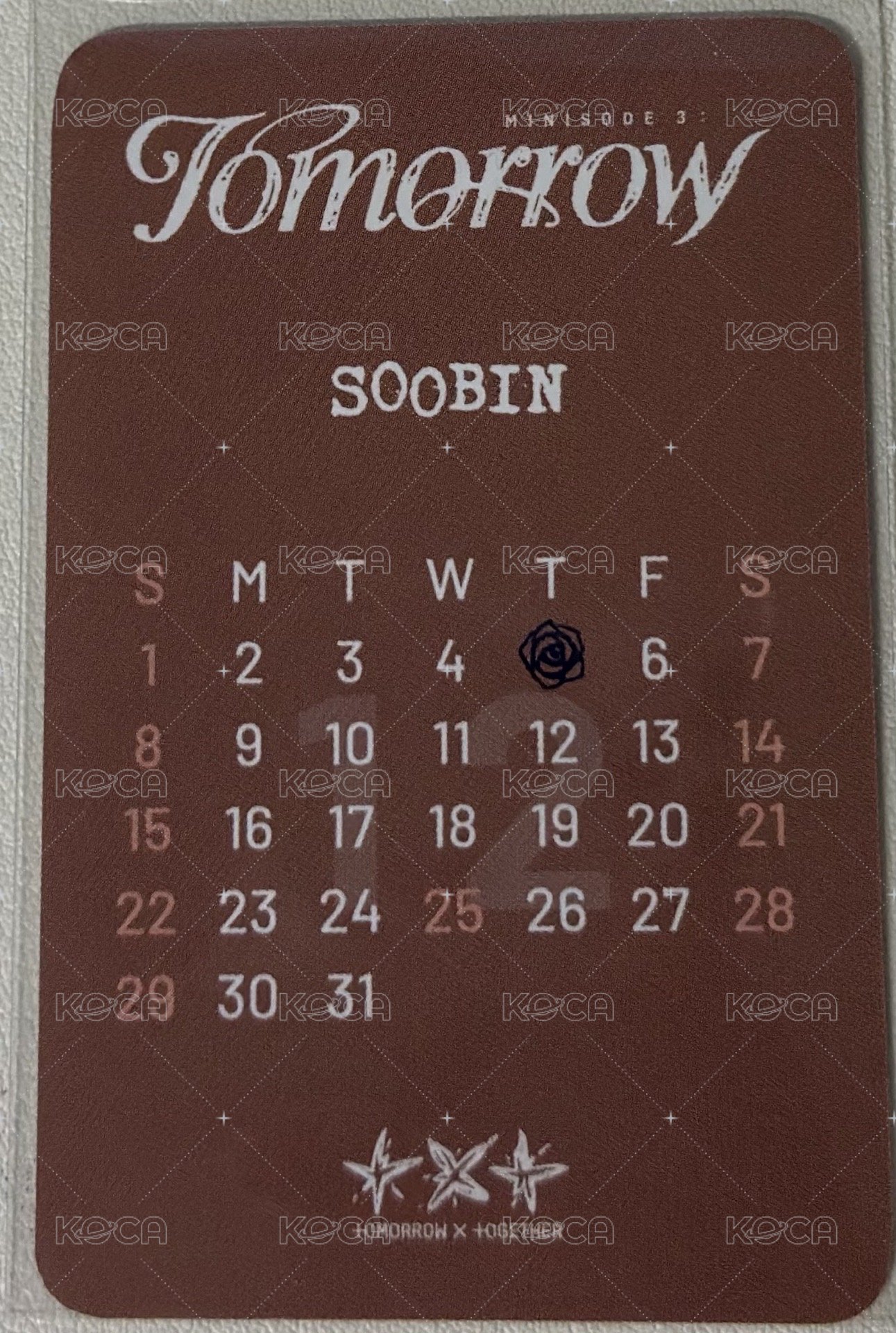 迷六 mk 特典卡  背面