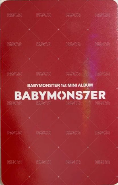 BABYMONS7ER hottracks 特典卡 HT預售 背面