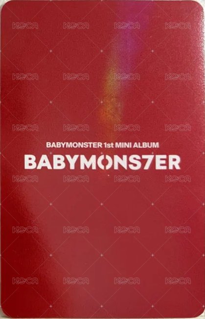 BABYMONS7ER hottracks 特典卡 HT預售 背面