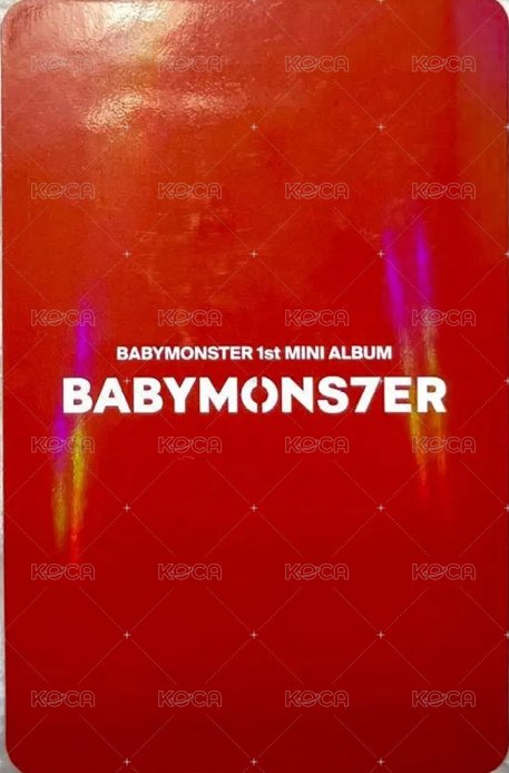 BABYMONS7ER hottracks 特典卡 HT預售 背面