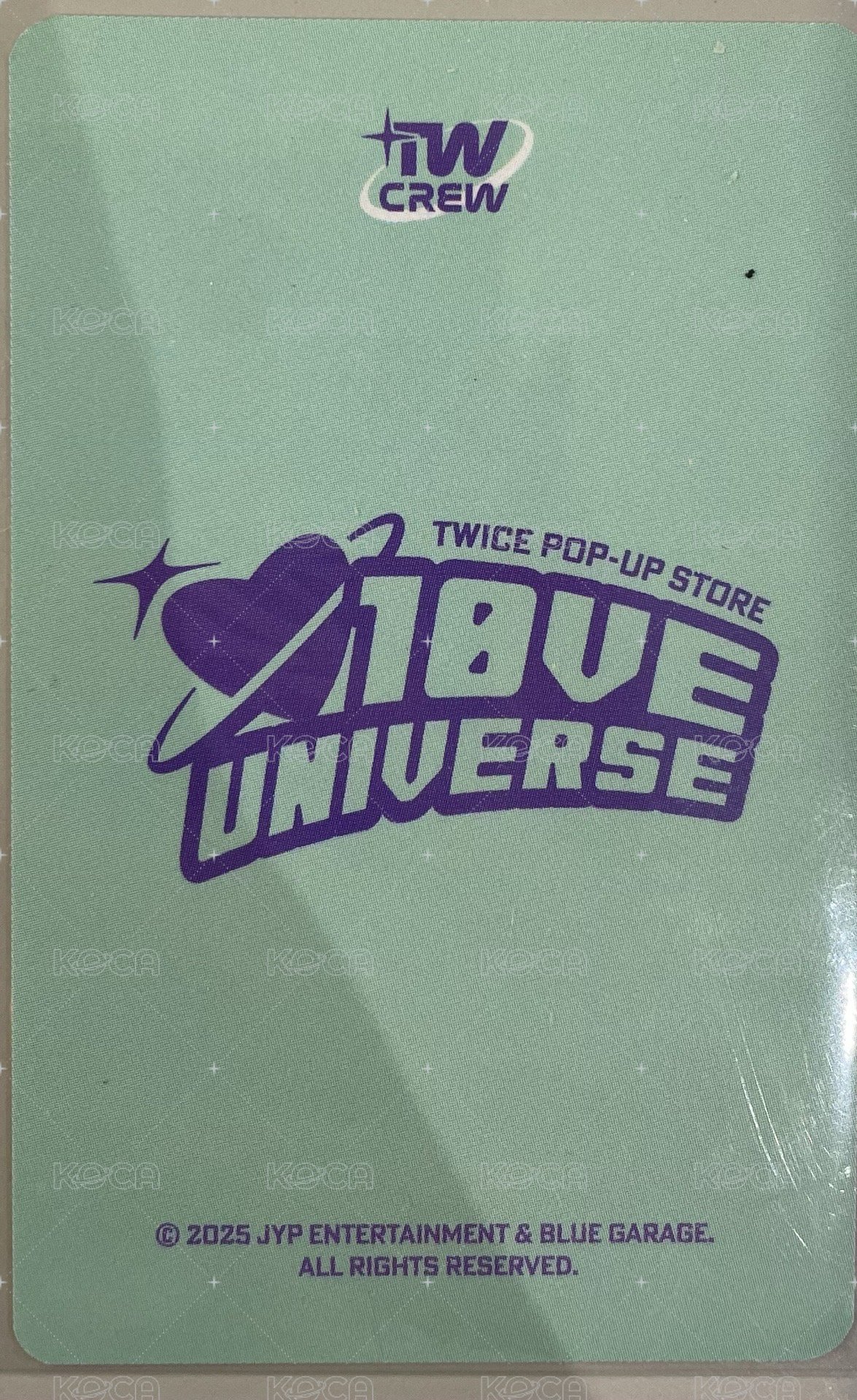 十週年FM 入場卡 / 場限卡 TWICE 10週年快閃店入場卡效 背面