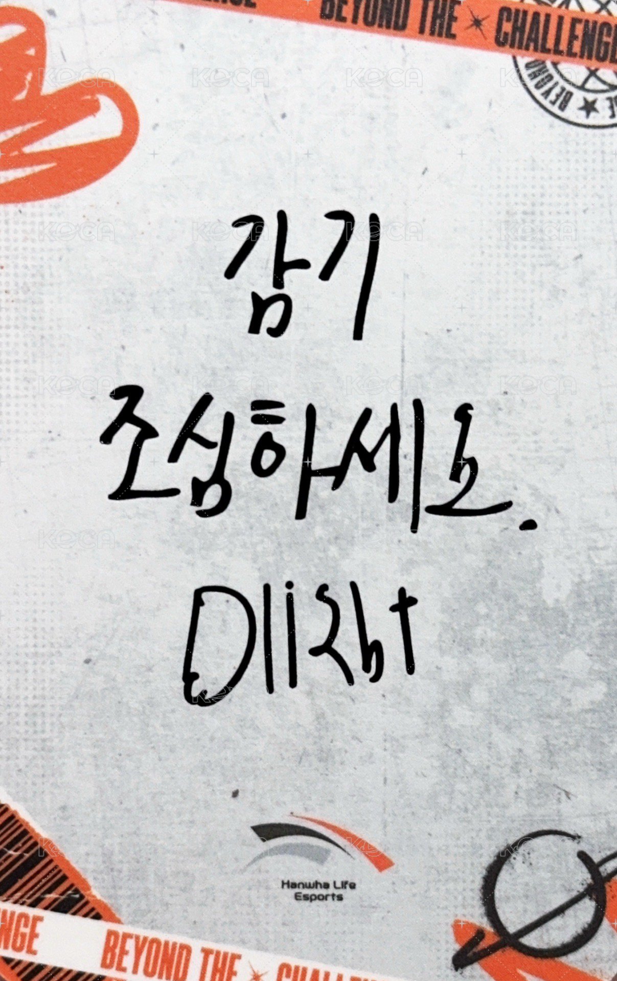 26韓華會員禮 會員禮卡 橘子 背面