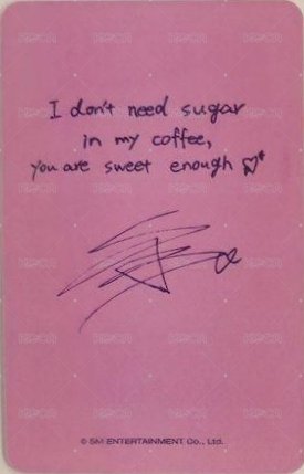 FAME ny 簽售卡 馬尼拉合影 背面