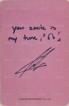 FAME ny 簽售卡 馬尼拉合影 背面