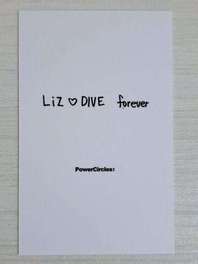 勢界雜誌 雜誌卡 a版拍立得 Liz♡Dive forever