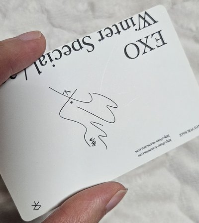 EXO 冬專 FOR LIFE 伯賢 限定小卡 有損