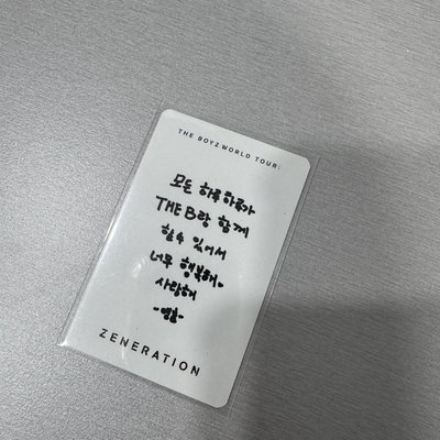 THE BOYZ ZENERATION 周邊卡 紙膠帶 MD 小卡  泳勳