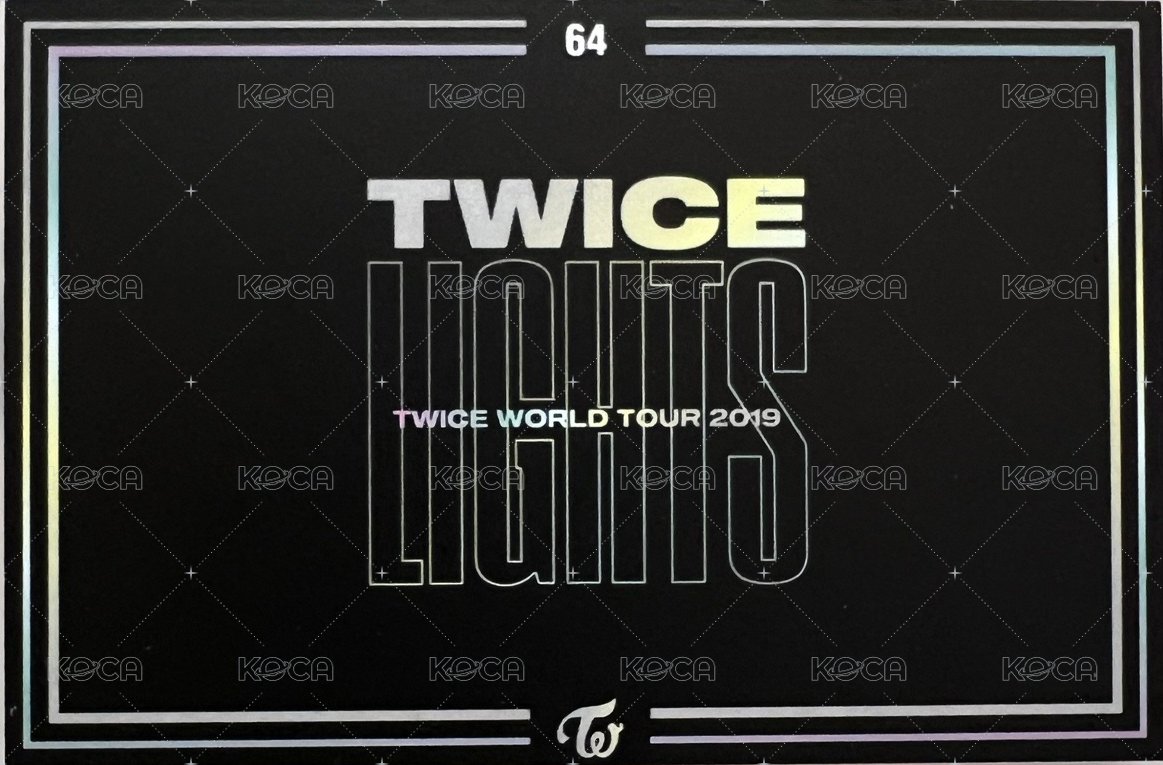 TWICELIGHT in JP 隨機卡  背面