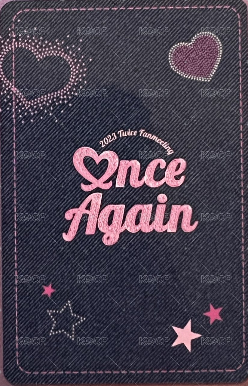 23’fm 周邊卡 JYP JAPAN 周邊卡 8周年立牌卡 背面