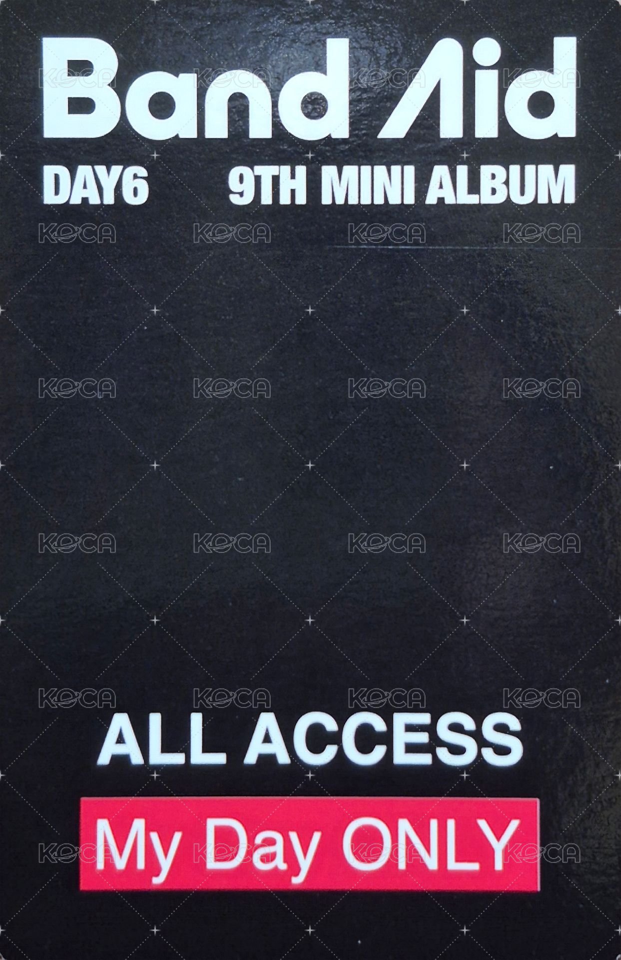 迷九 一般專 專輯卡 黑版 背面