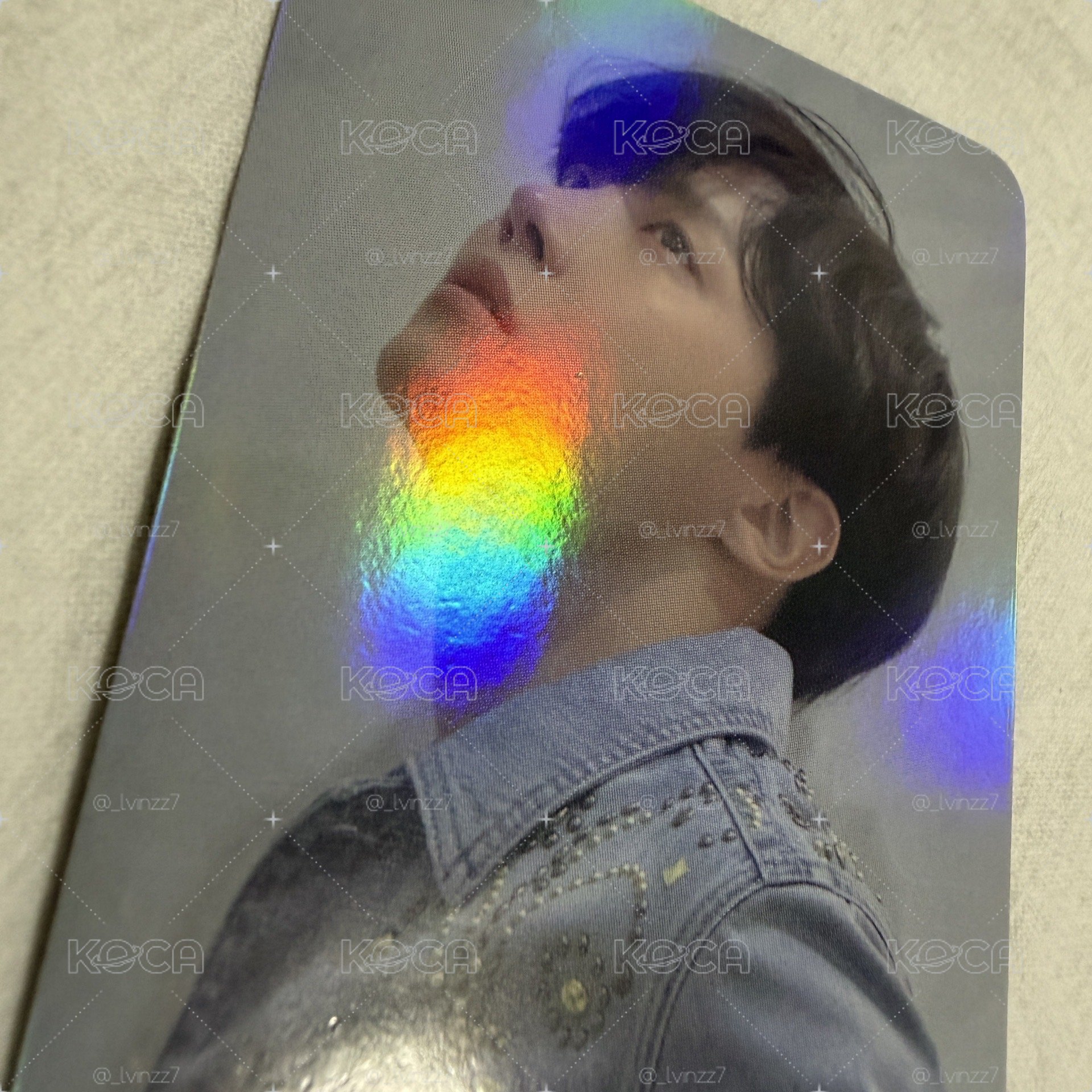 BTS LY轉 黑膠小卡（有明顯廠損